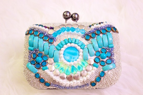 DIY Knockoff Beaded Emilio Pucci Clutch