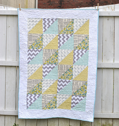 Quick Triangles Baby Quilt Quick Triangles Baby Quilt