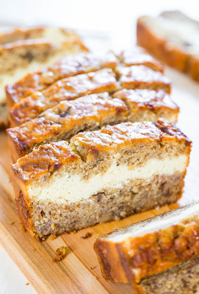 Cream Cheese-Filled Banana Bread