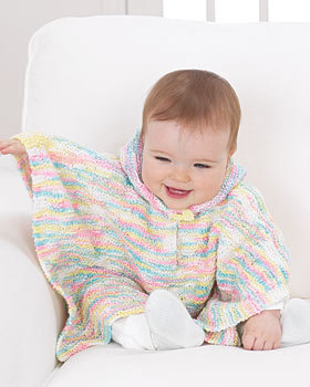 Baby Poncho Knitting Pattern