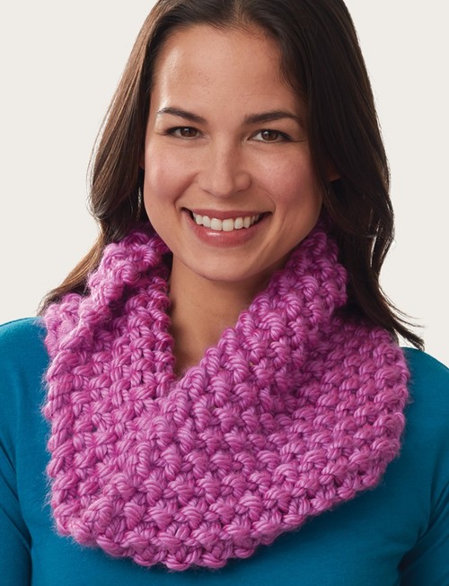 Super Size Seed Stitch Cowl