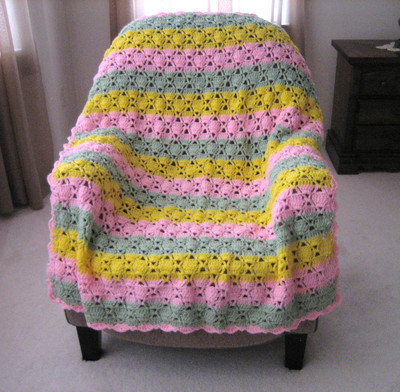 Tulip Crocheted Afghan