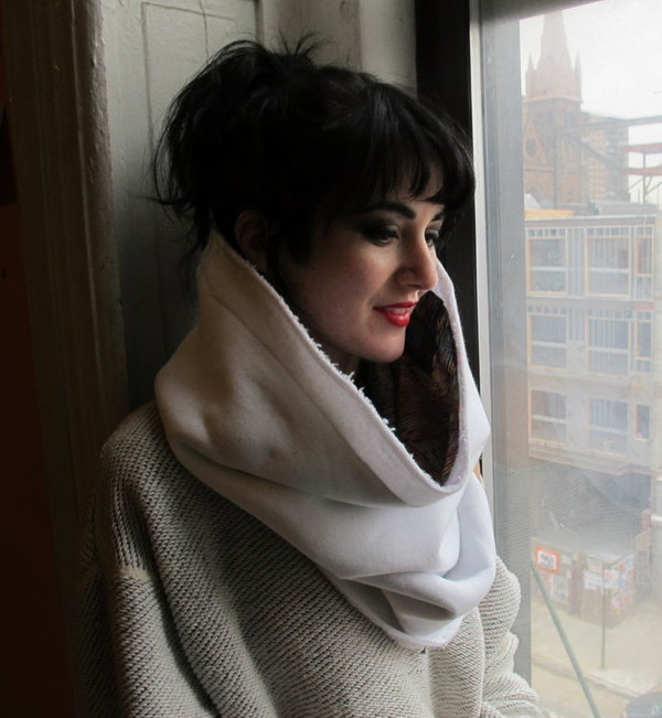 DIY Headphone Infinity Scarf