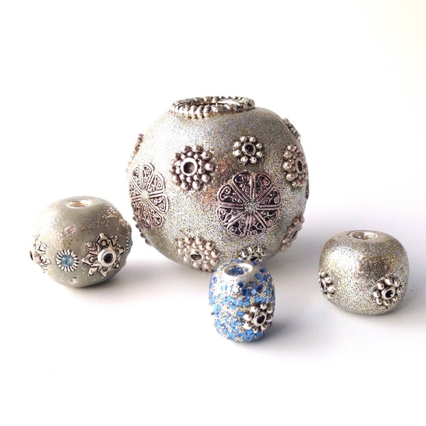 Make Your Own Metallic Clay Beads Make Your Own Metallic Clay Beads