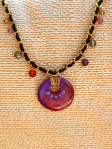 Radiant Resin Necklace