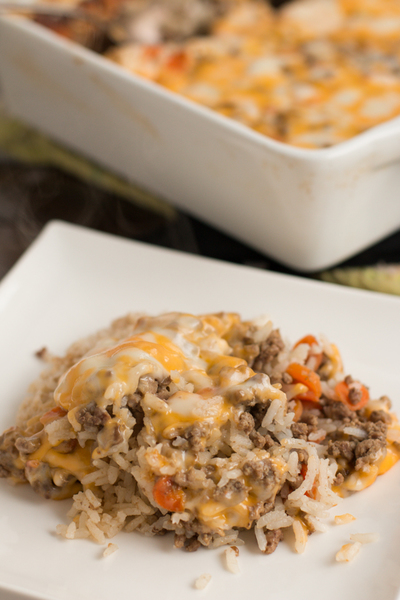 Extra-Cheesy Ground Beef and Rice Casserole Extra-Cheesy Ground Beef and Rice Casserole