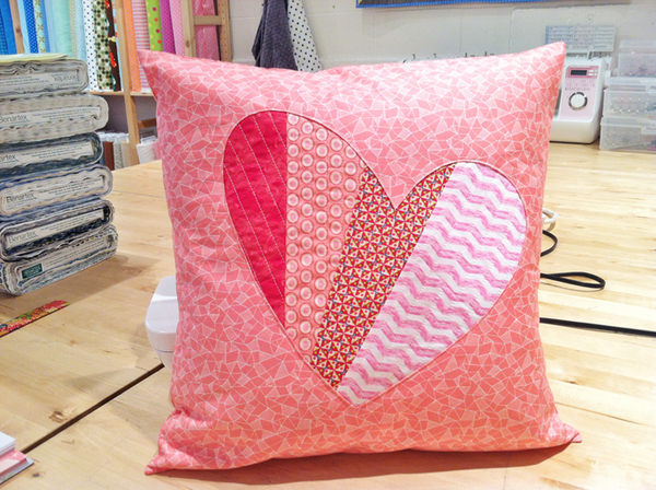 Patchwork Love DIY Pillow