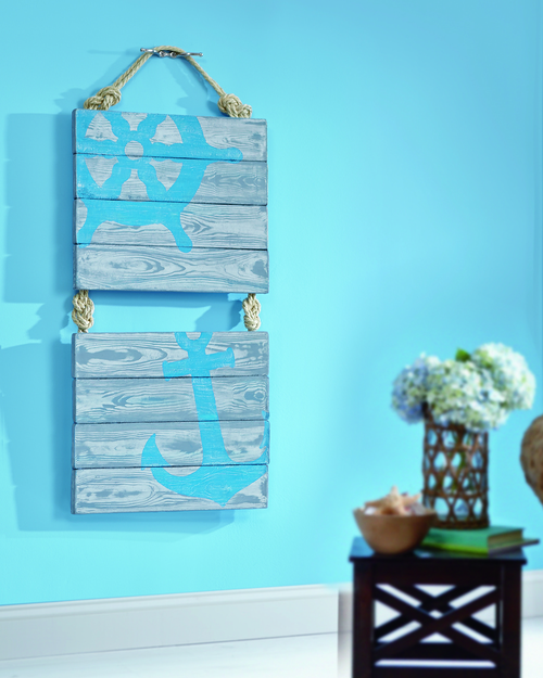 Nifty Nautical Pallet Wall Art