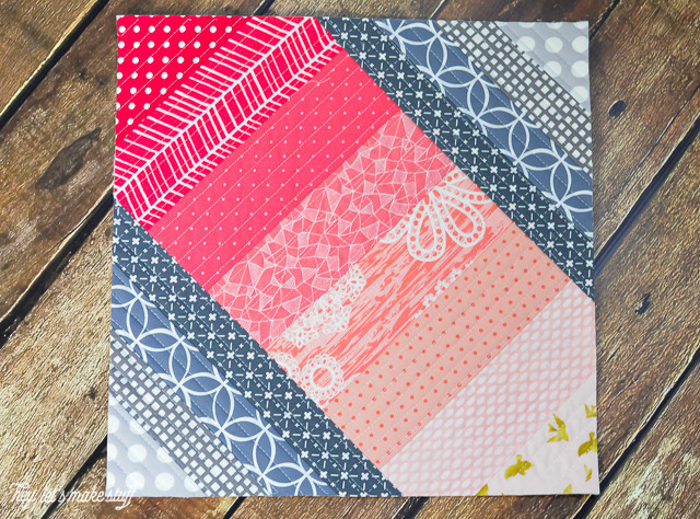 Simple Seaside Boardwalk Quilt As You Go Block | FaveQuilts.com