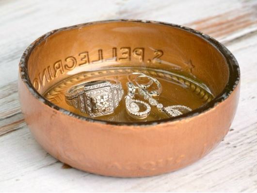 Cut Bottle Jewelry Dish Cut Bottle Jewelry Dish