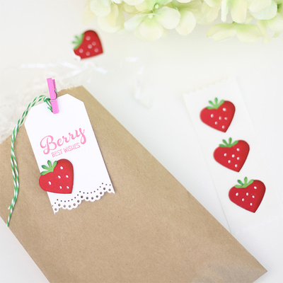 Berry Cute Quick Strawberry Embellishments