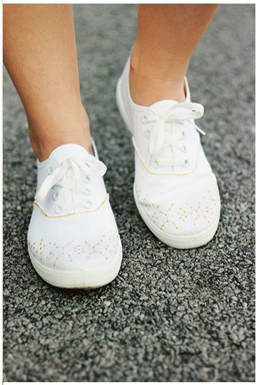 Golden Speckled Shoes