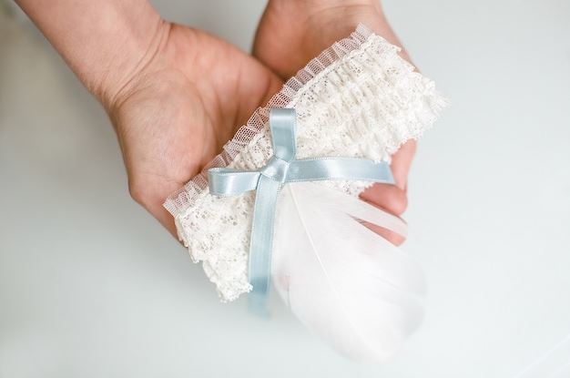 Lace and Feather Garter Lace and Feather Garter