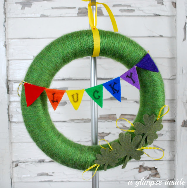 Simple St. Patrick's Day Wreath Simple St Patricks Day Wreath