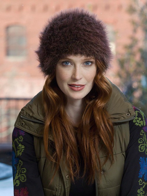 Simple Fuzzy Knit Hat