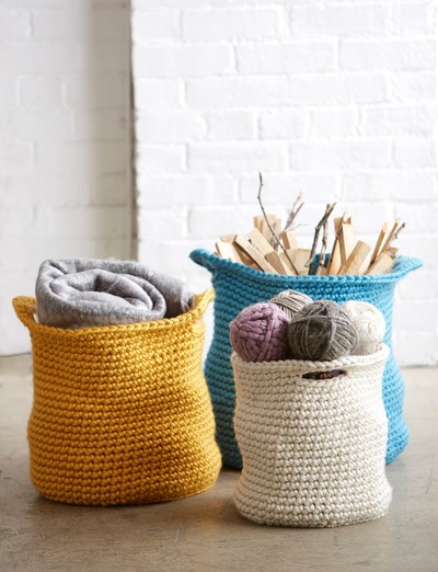 Mega Bulky Crochet Baskets