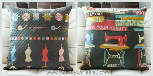 Quilted Pillows with a Hidden Zipper