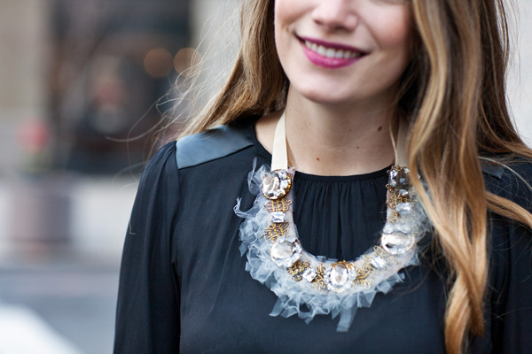 Tulle Tendril Bib Necklace Tulle Tendril Bib Necklace