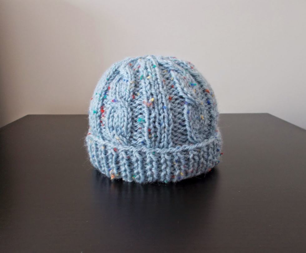 Birthday Cake Knit Baby Hat | AllFreeKnitting.com