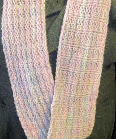 Prism Infinity Scarf AllFreeKnitting.com
