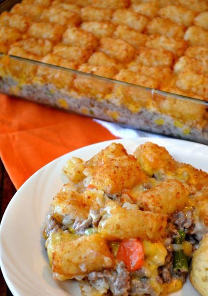 Crazy Good Tater Tot Casserole