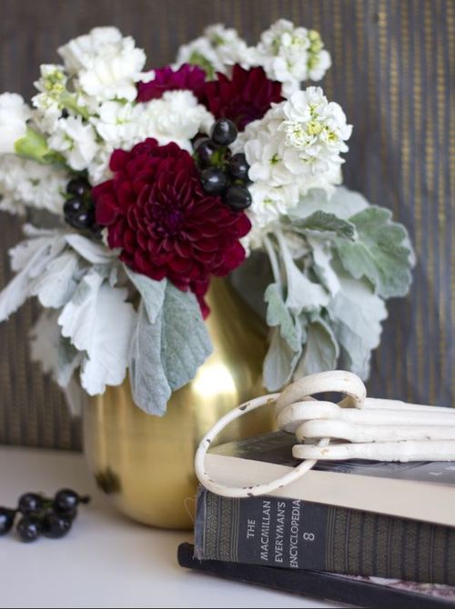 lovelyindeed.com Breathtaking Marsala DIY Centerpiece