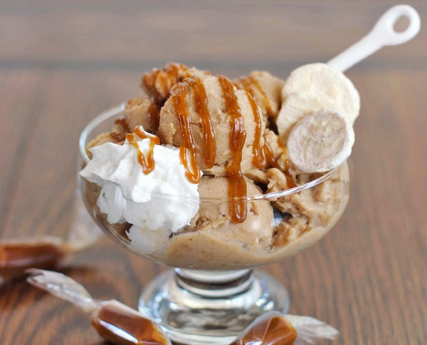 Healthy Bananas Foster Caramel Ice Cream Healthy Bananas Foster Caramel Ice Cream