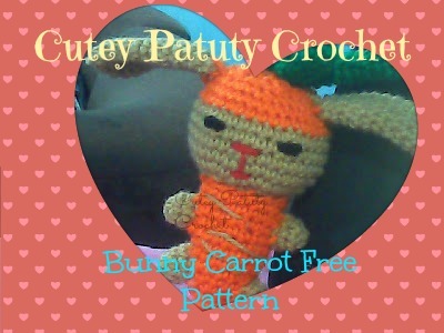 Carrot Costume Bunny Pattern