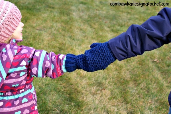 Mommy And Me Single Crochet Mitten Pattern