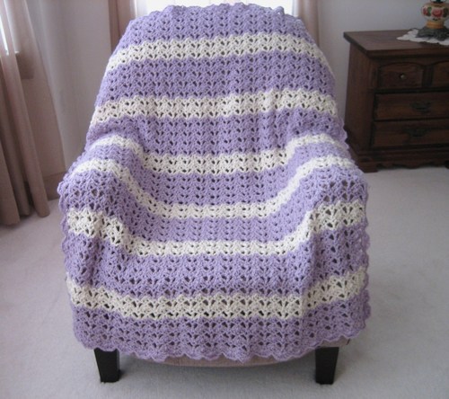 Lacy Open Shell Crochet Afghan Pattern Lacy Open Shell Crochet Afghan Pattern