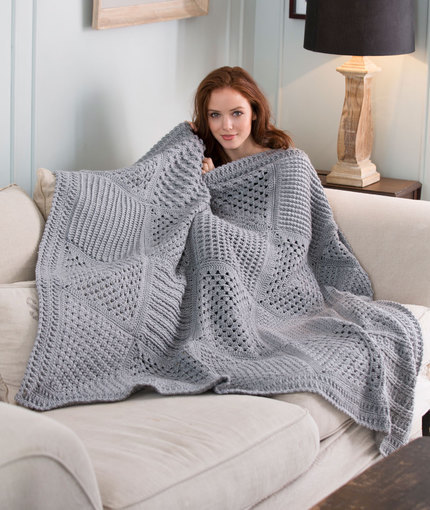 50 Shades of Gray Crochet Throw