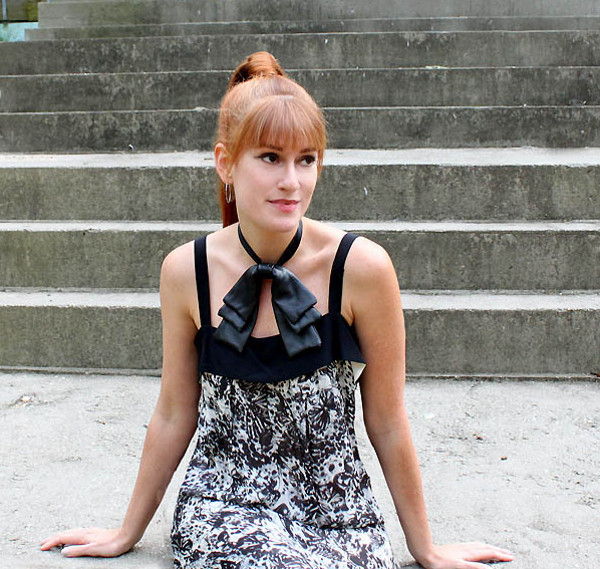 Lovely Leather Jewelry Bow Collar Lovely Leather Jewelry Bow Collar