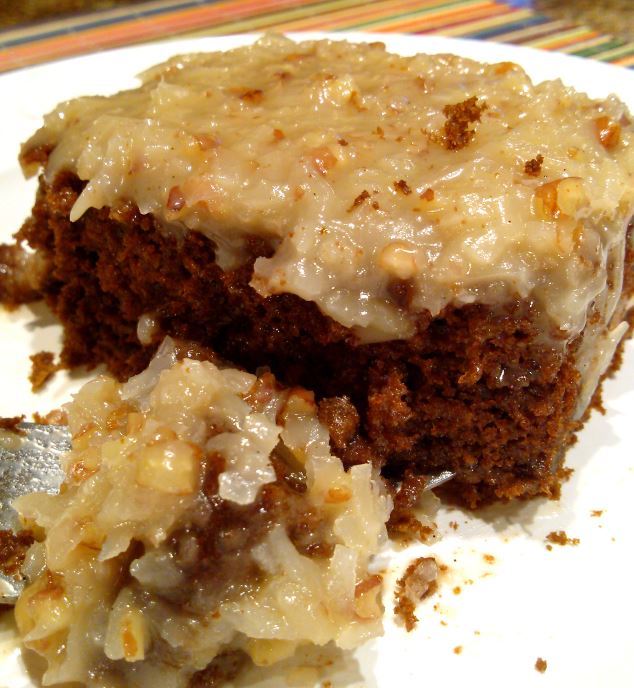 Gooey German Chocolate Sheet Cake