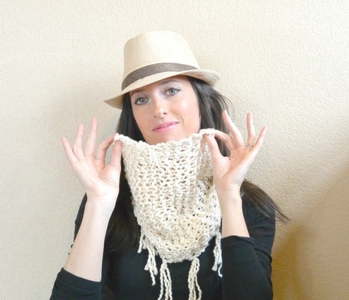 Easiest Ever Spring Scarf Knitting Pattern