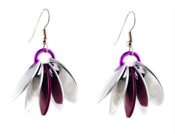 Spike Scale Chainmaille Earrings Spike Scale Chainmaille Earrings