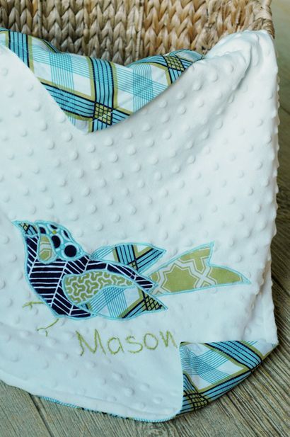 Applique baby blanket  allfreesewingcom Applique baby blanket  allfreesewingcom