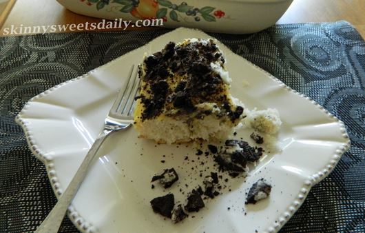 OMG Oreo Poke Cake