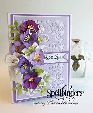 Pansy Memory Book DIY Paper Craft