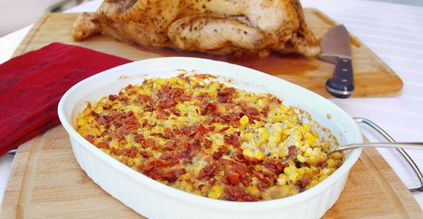 Rustic Corn and Bacon Casserole