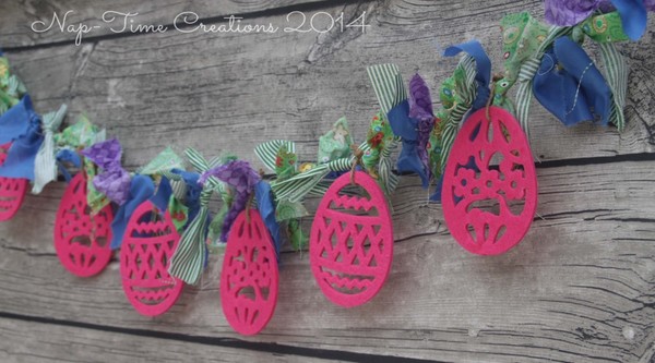 Scrappy Easter Egg DIY Garland Scrappy Easter Egg DIY Garland