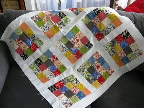 Sixteen Patch Baby Quilt Sixteen Patch Baby Quilt