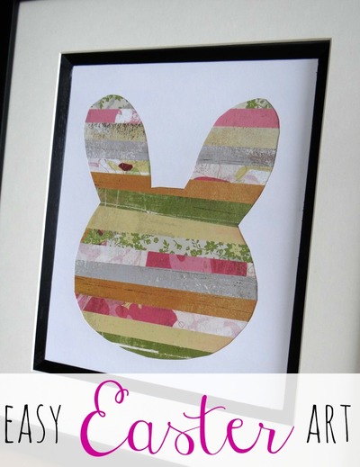 Scrappy Easter Bunny Art