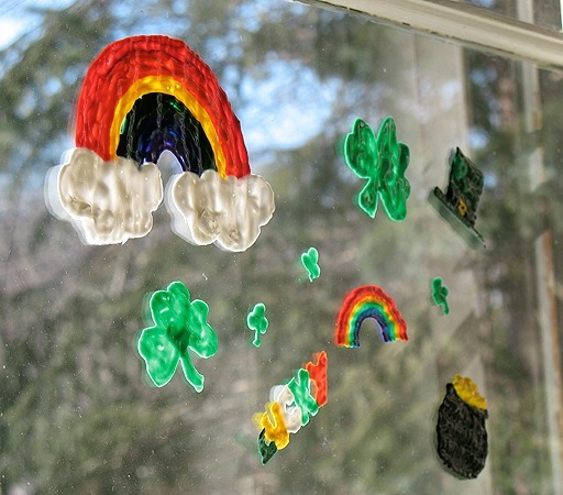 St. Patrick's Day Window Clings St Patricks Day Window Clings