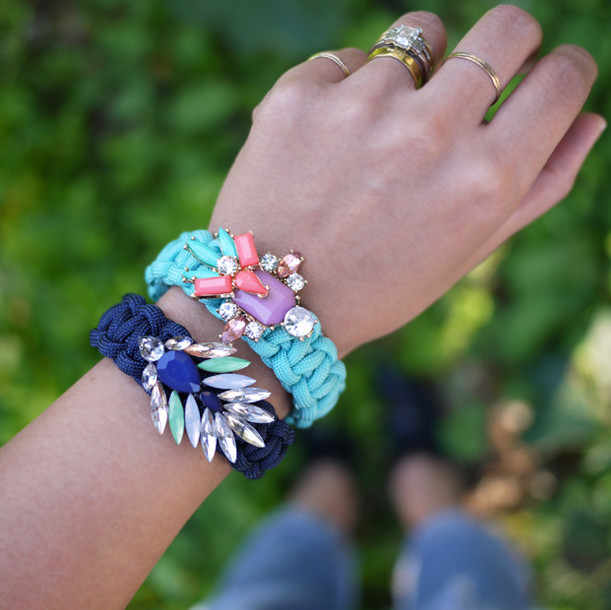 Jeweled Paracord Bracelet Jeweled Paracord Bracelet