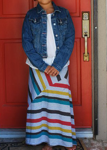 Stripe Play Maxi Dress