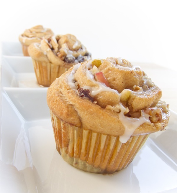 Swirled Autumn Cinnamon Roll Cupcakes Swirled Autumn Cinnamon Roll Cupcakes