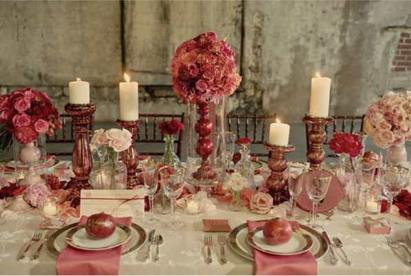 Magical Marsala and Pink Wedding Magical Marsala and Pink Wedding