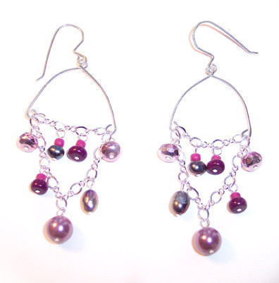 Delicate Pink Drop Earrings Delicate Pink Drop Earrings
