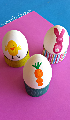 Fingerprint Easter Egg Decorating Ideas