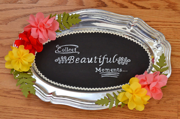 Beautiful Moments Chalkboard Tray DIY Wall Decor